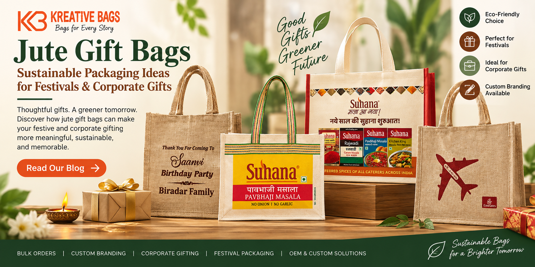 Jute Gift Bags for Festivals & Corporate Gifting Jute Gift Bags for Festivals & Corporate Gifting
