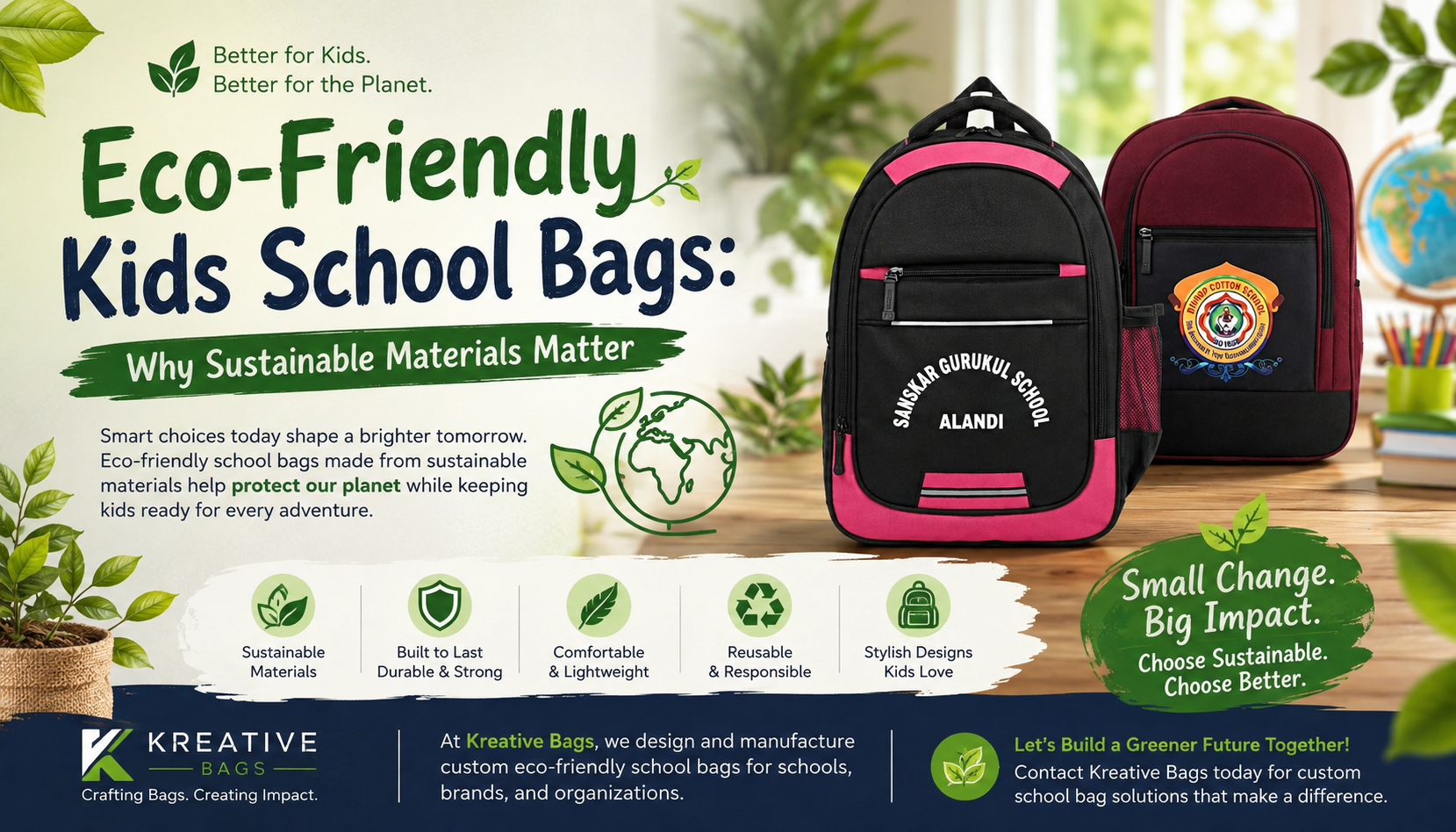 Eco-Friendly Kids School Bags: Sustainable Choices That Matter Eco-Friendly Kids School Bags: Sustainable Choices That Matter