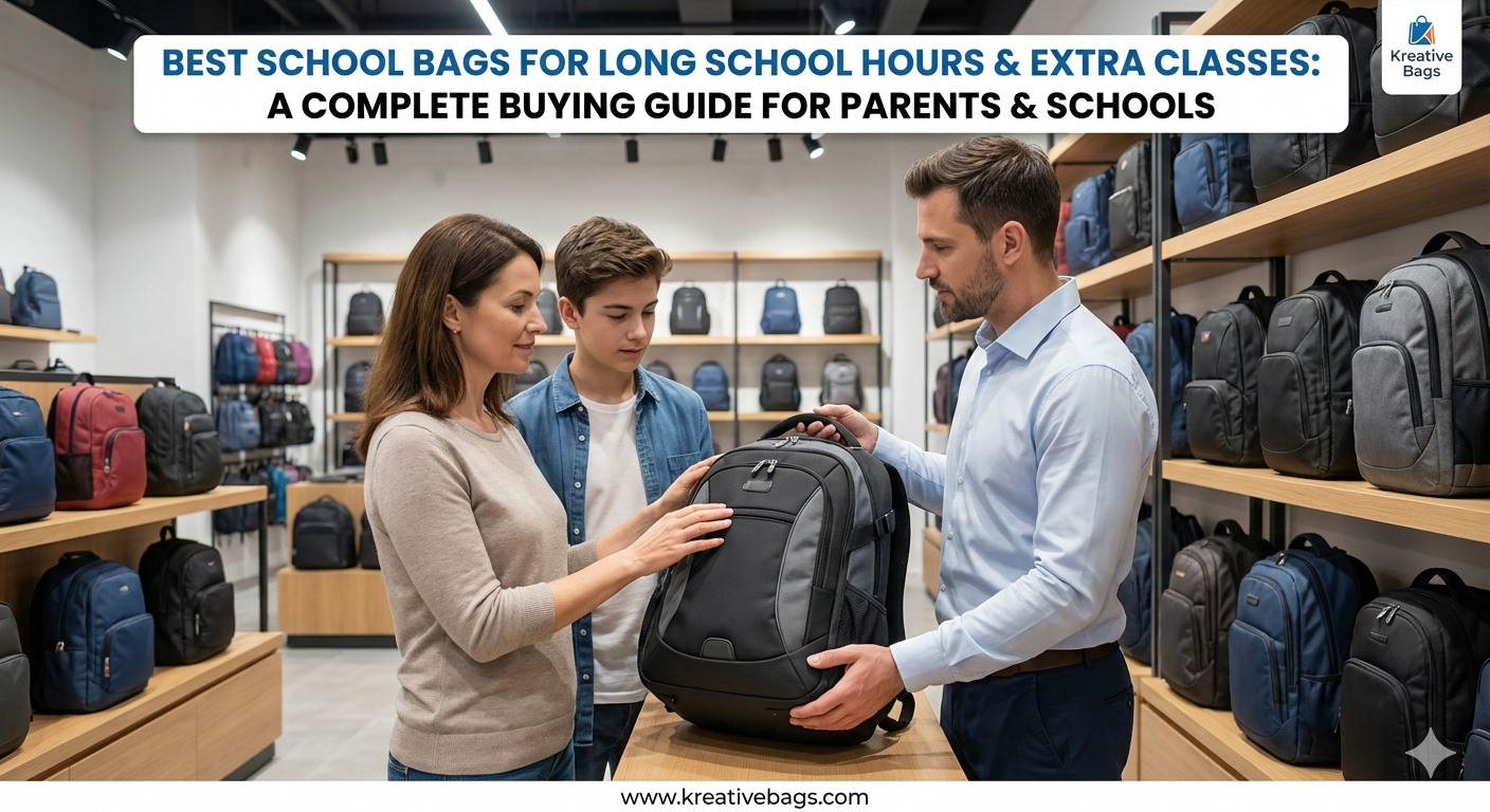 Read more about the article Best School Bags for Long School Hours & Extra Classes: A Complete Buying Guide for Parents & Schools