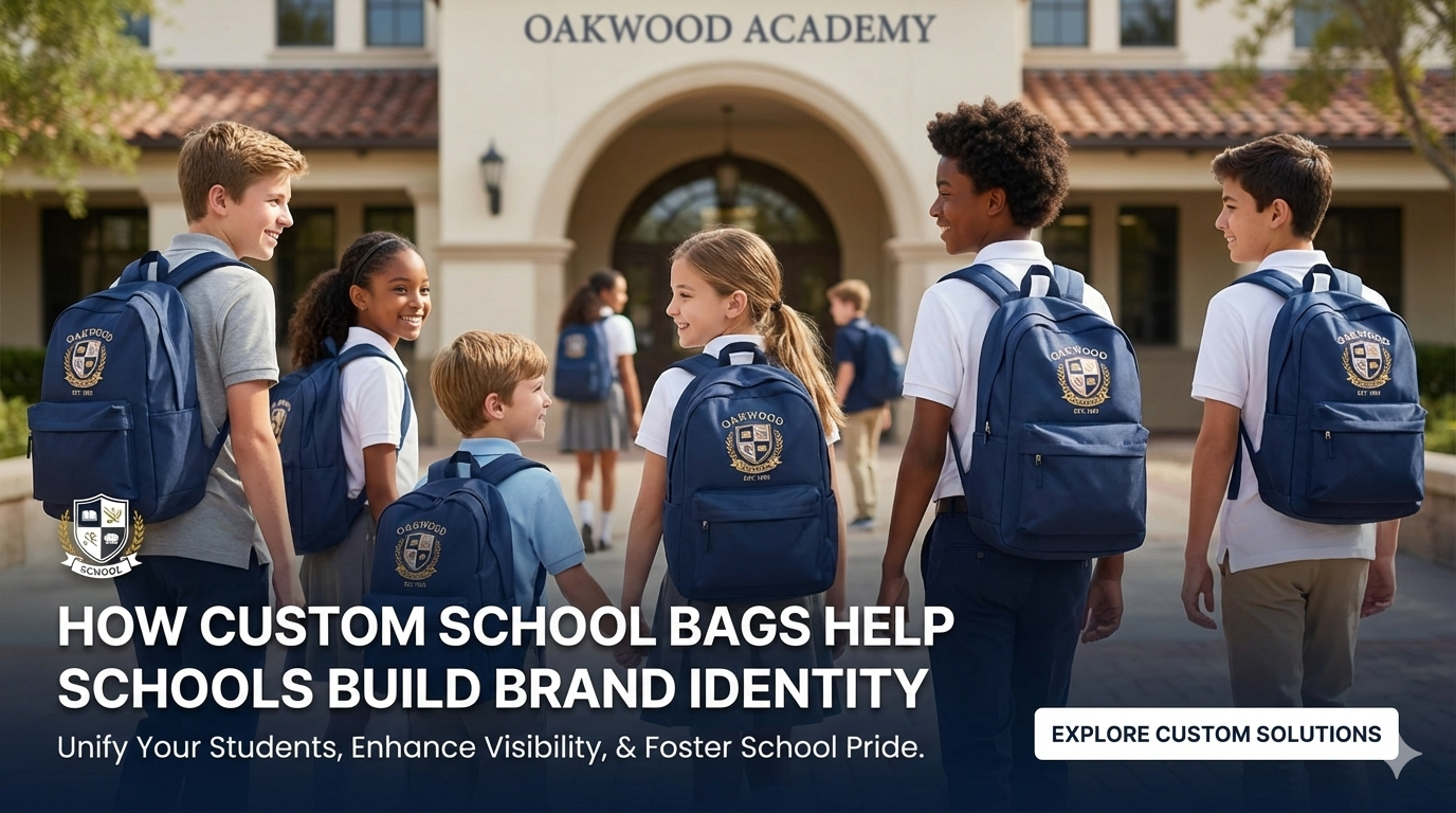 Read more about the article How Custom School Bags Help Schools Build Brand Identity
